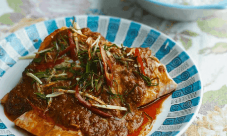 Salmon red curry Salmon red curry