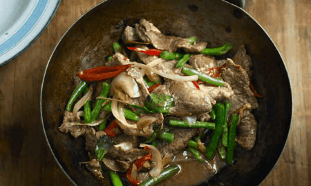 Stir-fried beef with holy basil Stir-fried beef with holy basil