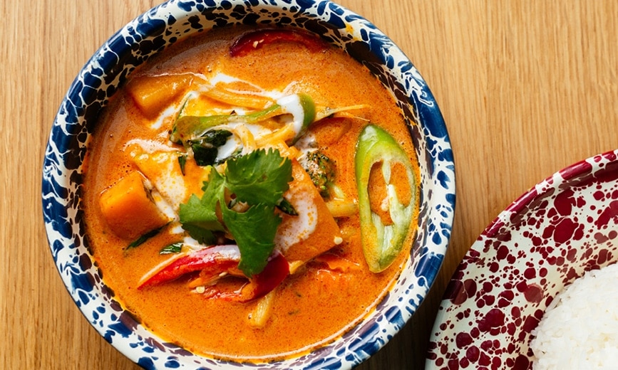 lastbil Mos Sund mad Butternut Red Curry Recipe | Vegetarian Red Curry | Rosa's Thai